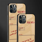 memo glass case for iphone 11 pro max image-2