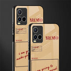 memo glass case for vivo y21t image-2