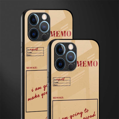 memo glass case for iphone 13 pro image-2