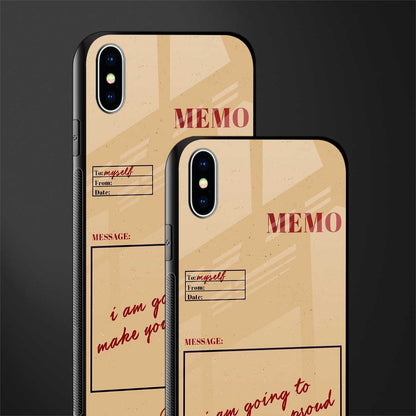 memo glass case for iphone xs max image-2