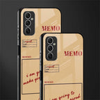 memo glass case for samsung galaxy m52 5g image-2