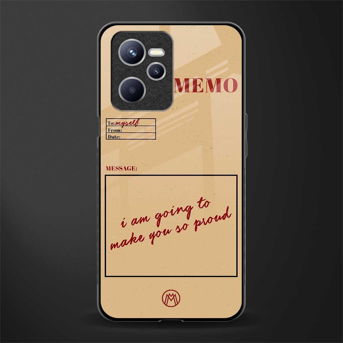memo glass case for realme c35 image