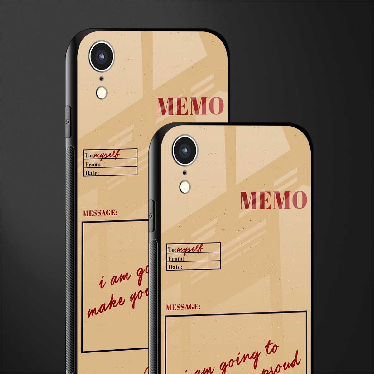 memo glass case for iphone xr image-2