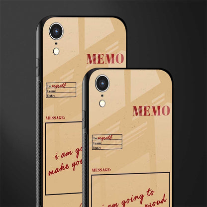 memo glass case for iphone xr image-2