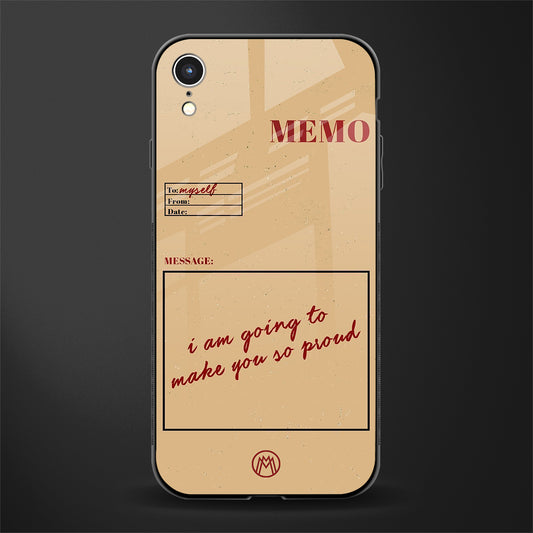 memo glass case for iphone xr image