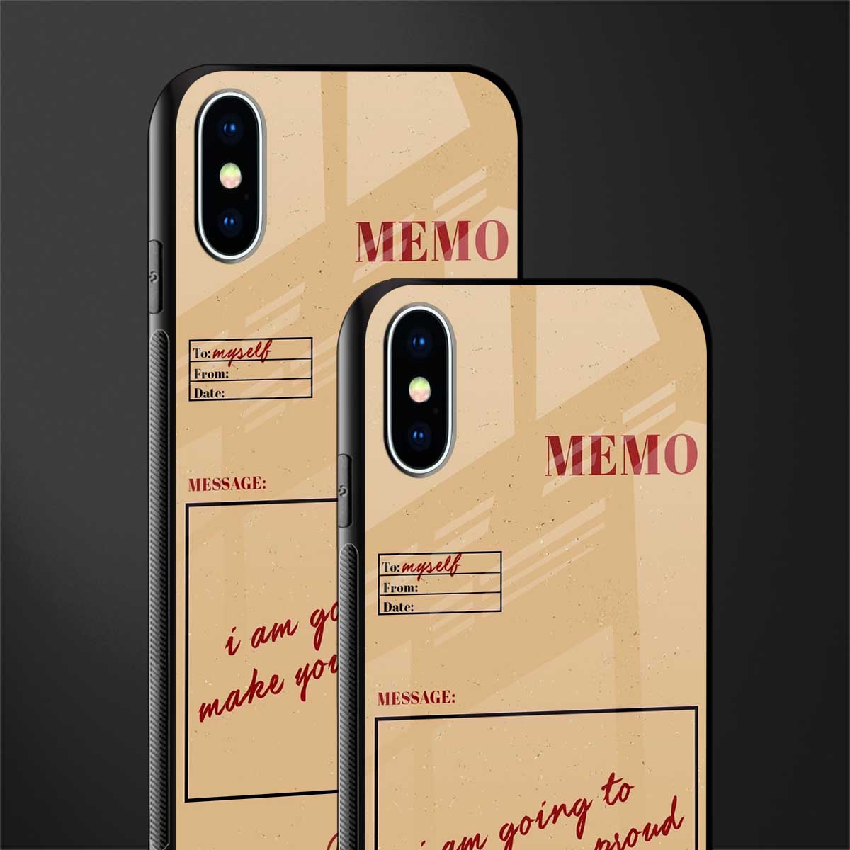memo glass case for iphone x image-2