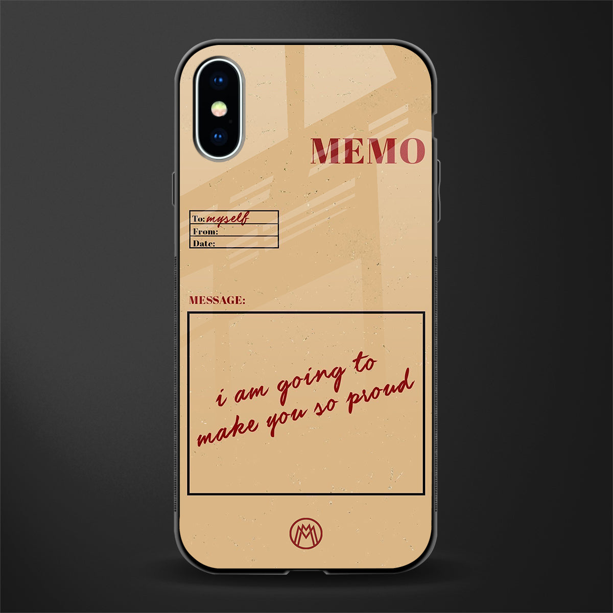 memo glass case for iphone xs image