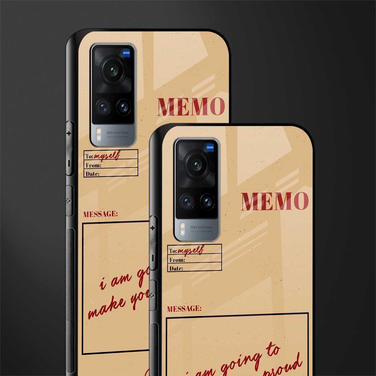 memo glass case for vivo x60 image-2