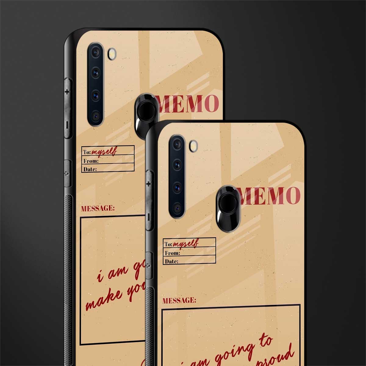 memo glass case for samsung a21 image-2