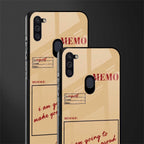 memo glass case for samsung a11 image-2