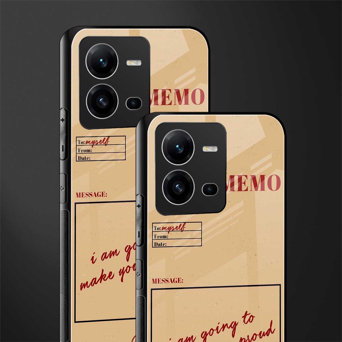 memo back phone cover | glass case for vivo v25-5g