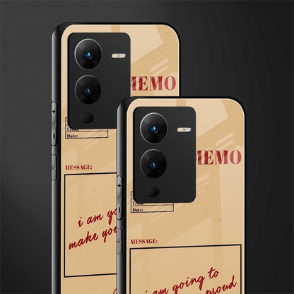 memo back phone cover | glass case for vivo v25 pro 5g