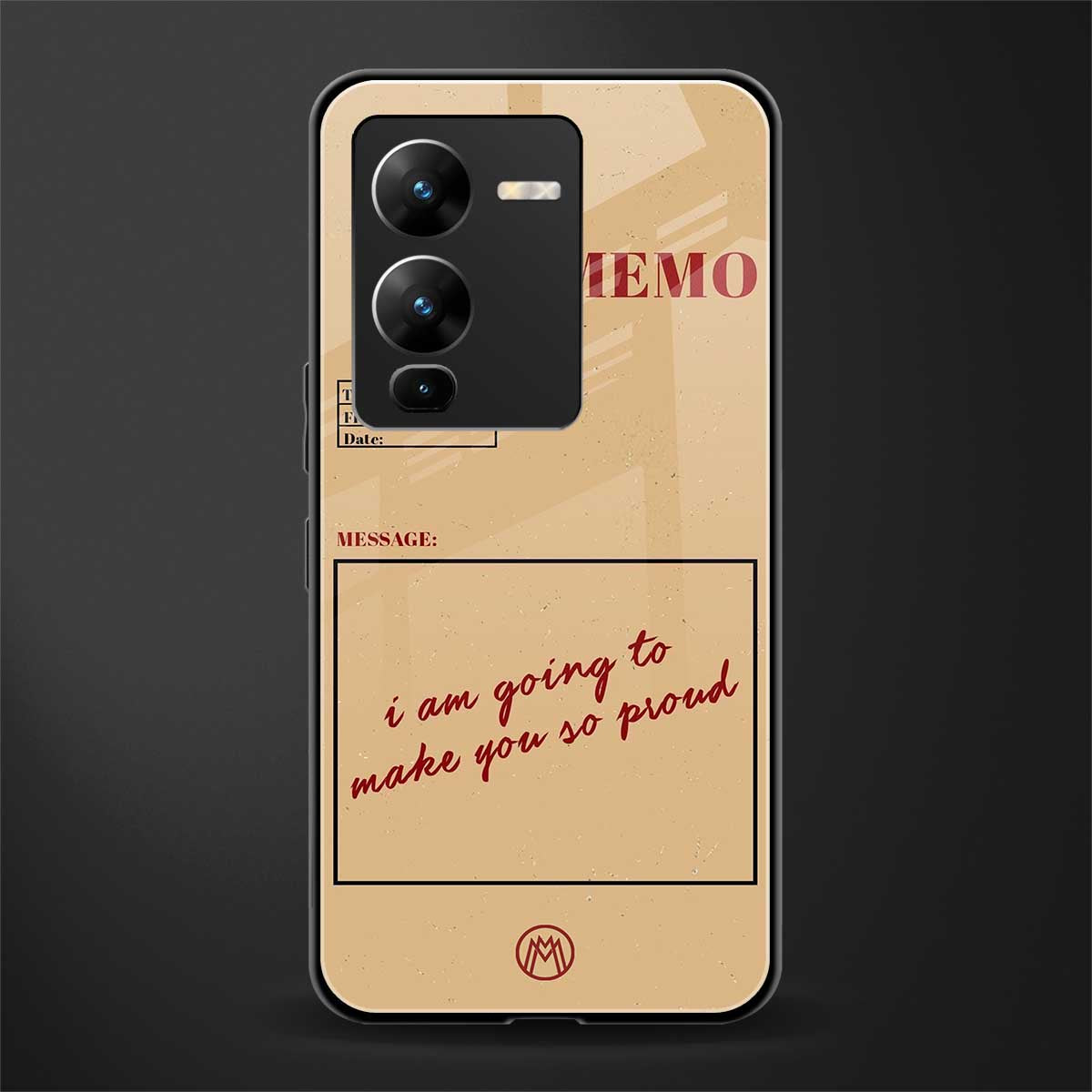 memo back phone cover | glass case for vivo v25 pro 5g