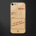 memo glass case for iphone 7 image