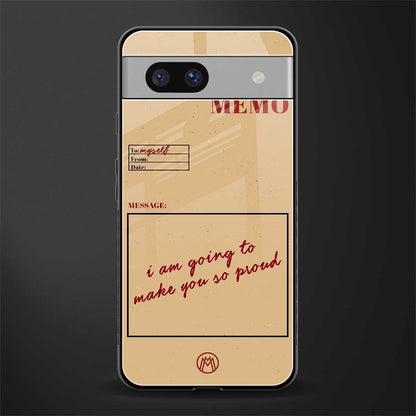 memo back phone cover | glass case for Google Pixel 7A