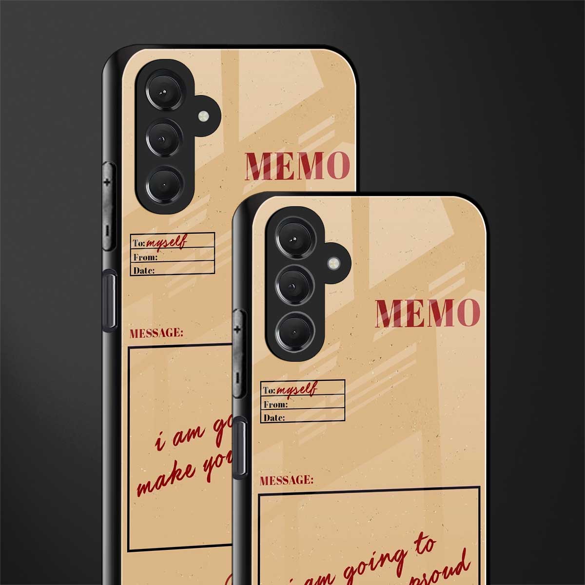memo back phone cover | glass case for samsun galaxy a24 4g