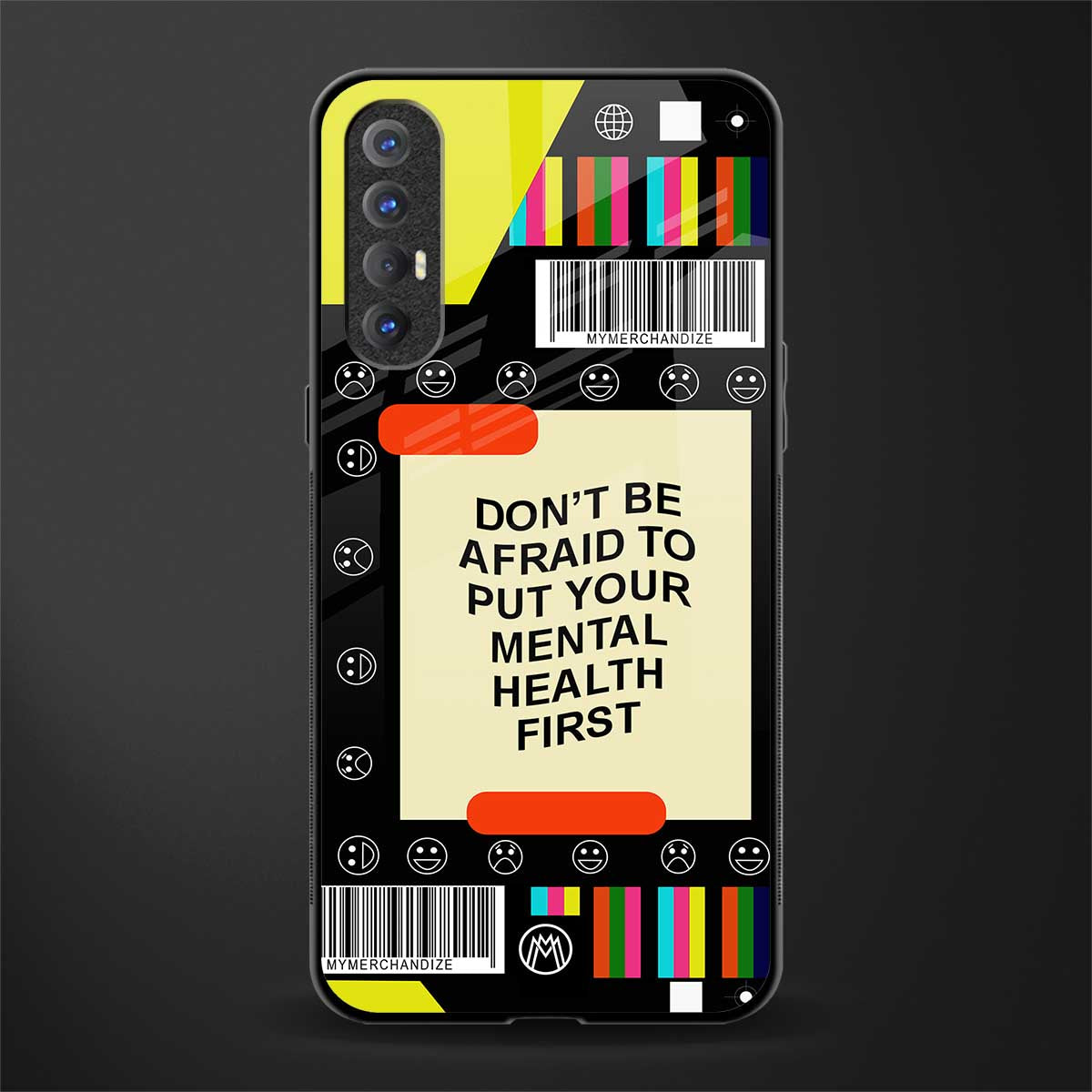 mental health glass case for oppo reno 3 pro image