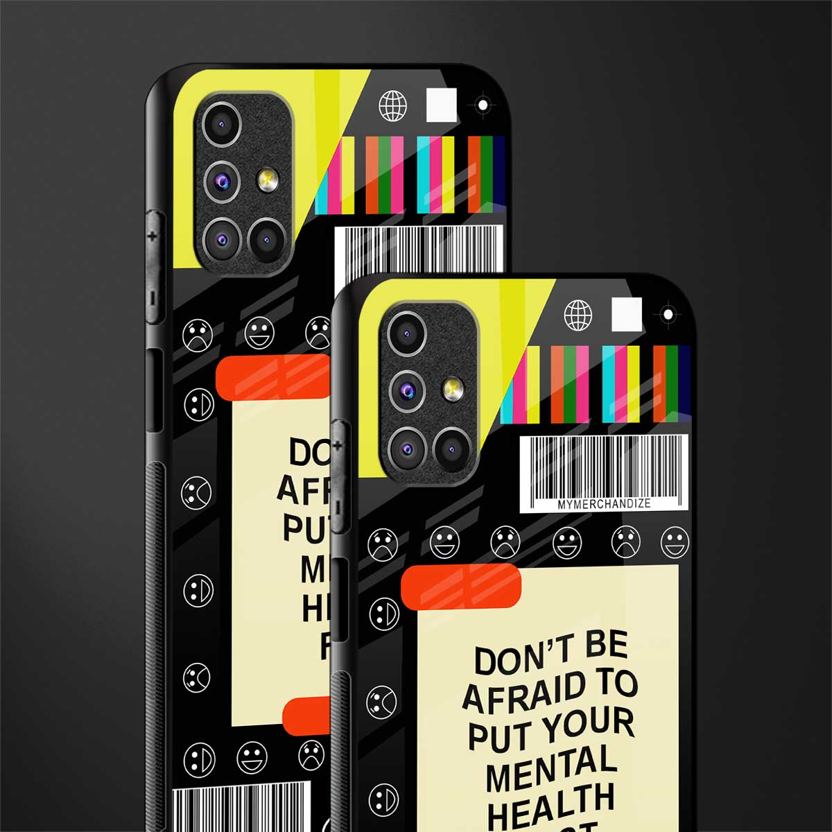 mental health glass case for samsung galaxy m31s image-2