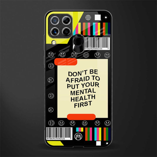 mental health glass case for realme c15 image