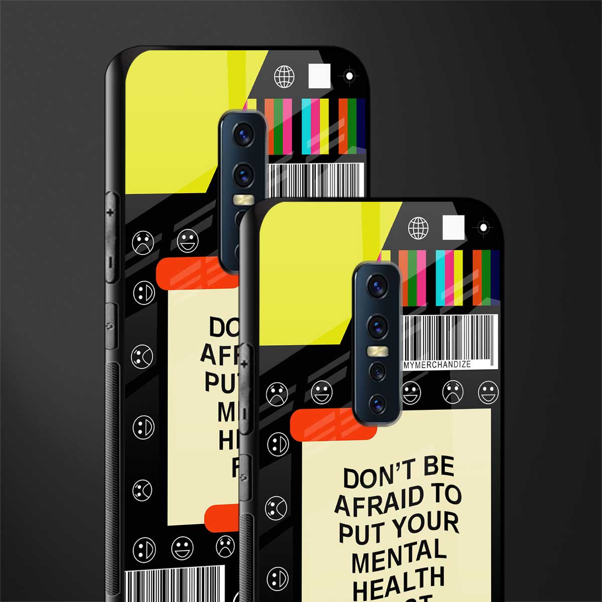 mental health glass case for vivo v17 pro image-2