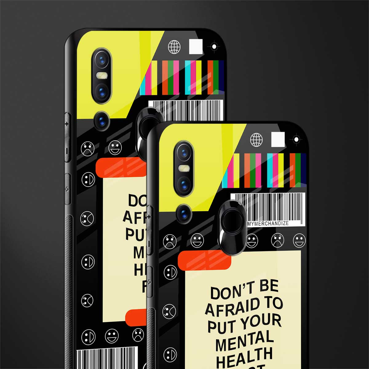 mental health glass case for vivo v15 image-2