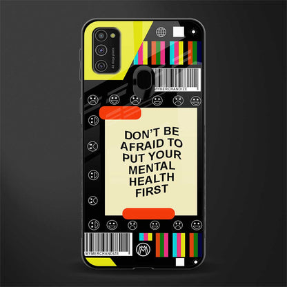 mental health glass case for samsung galaxy m30s image