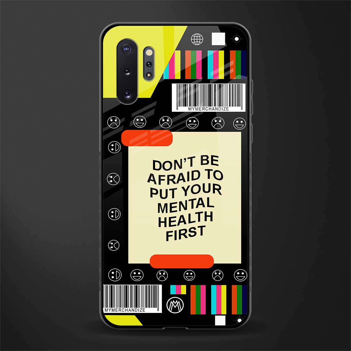 mental health glass case for samsung galaxy note 10 plus image