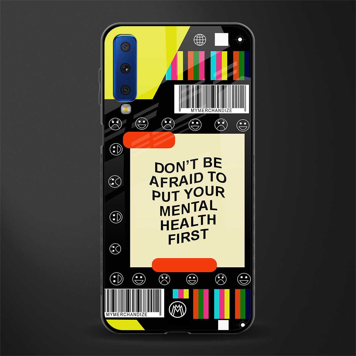 mental health glass case for samsung galaxy a7 2018 image