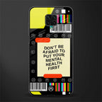 mental health glass case for redmi note 9 pro image