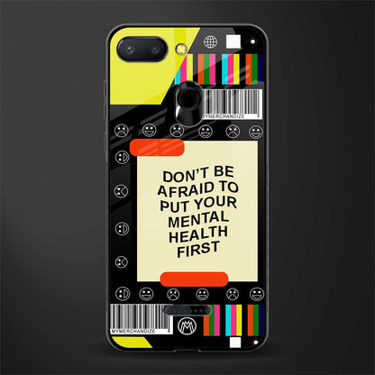 mental health glass case for redmi 6 image