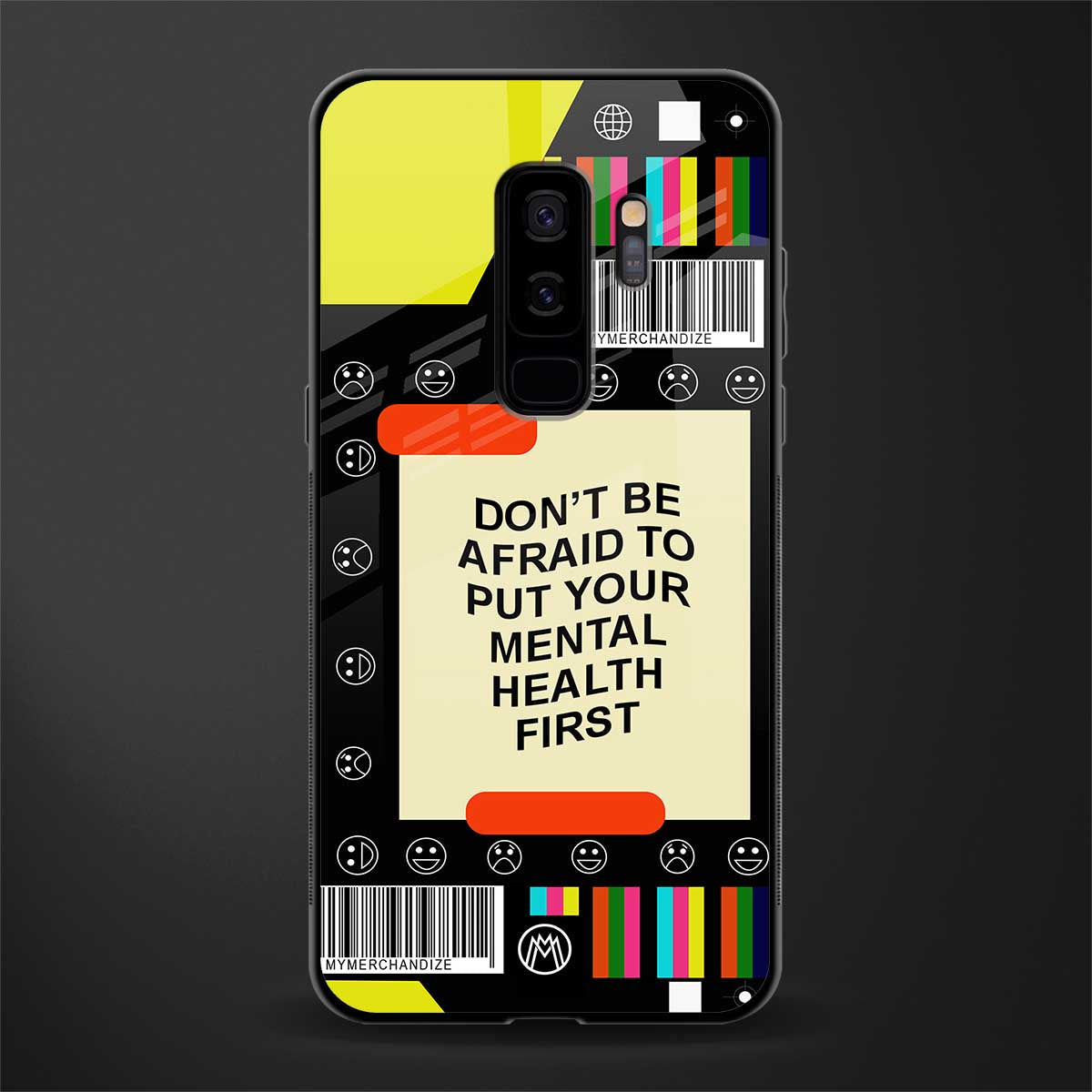 mental health glass case for samsung galaxy s9 plus image