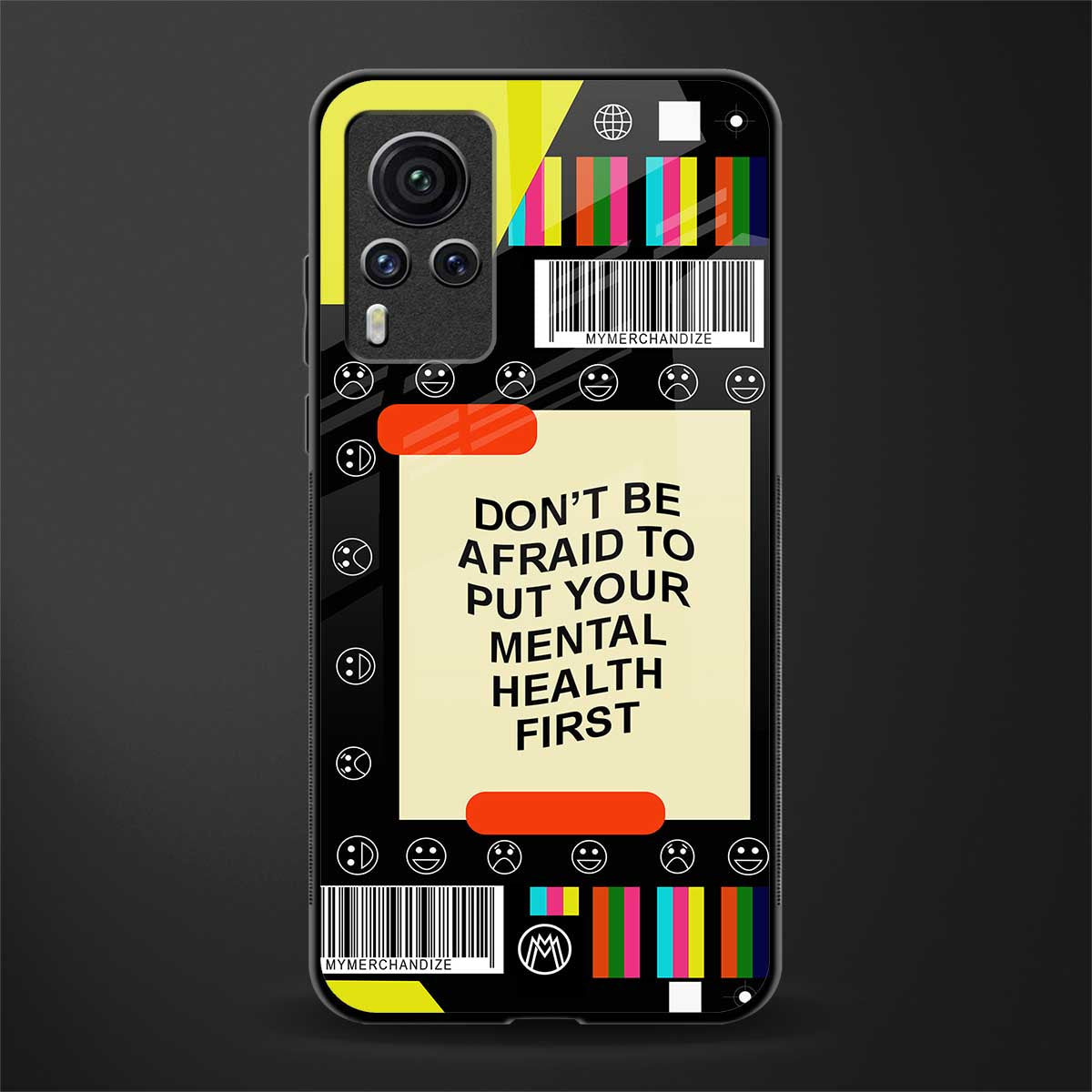 mental health glass case for vivo x60 pro image