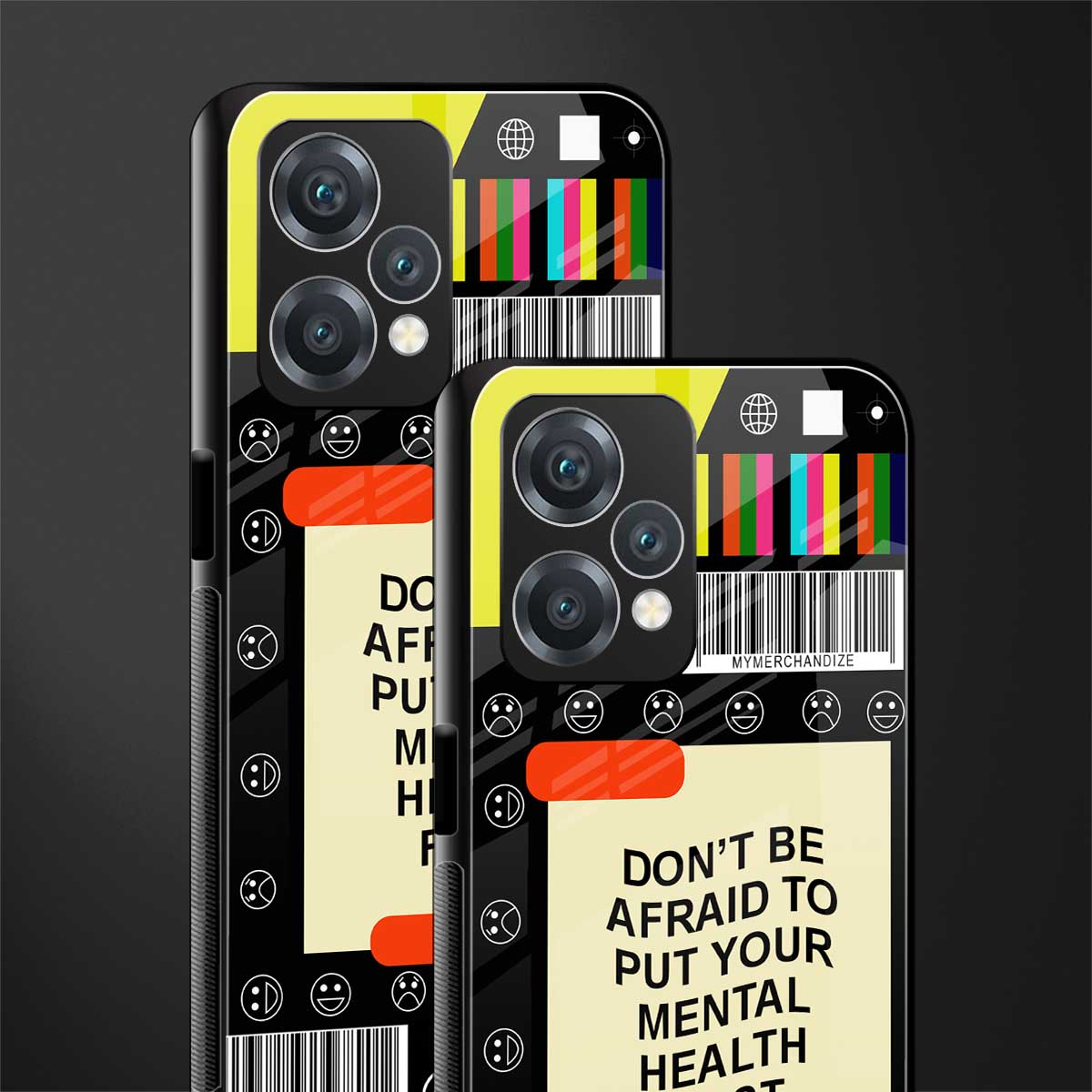 mental health back phone cover | glass case for realme 9 pro 5g
