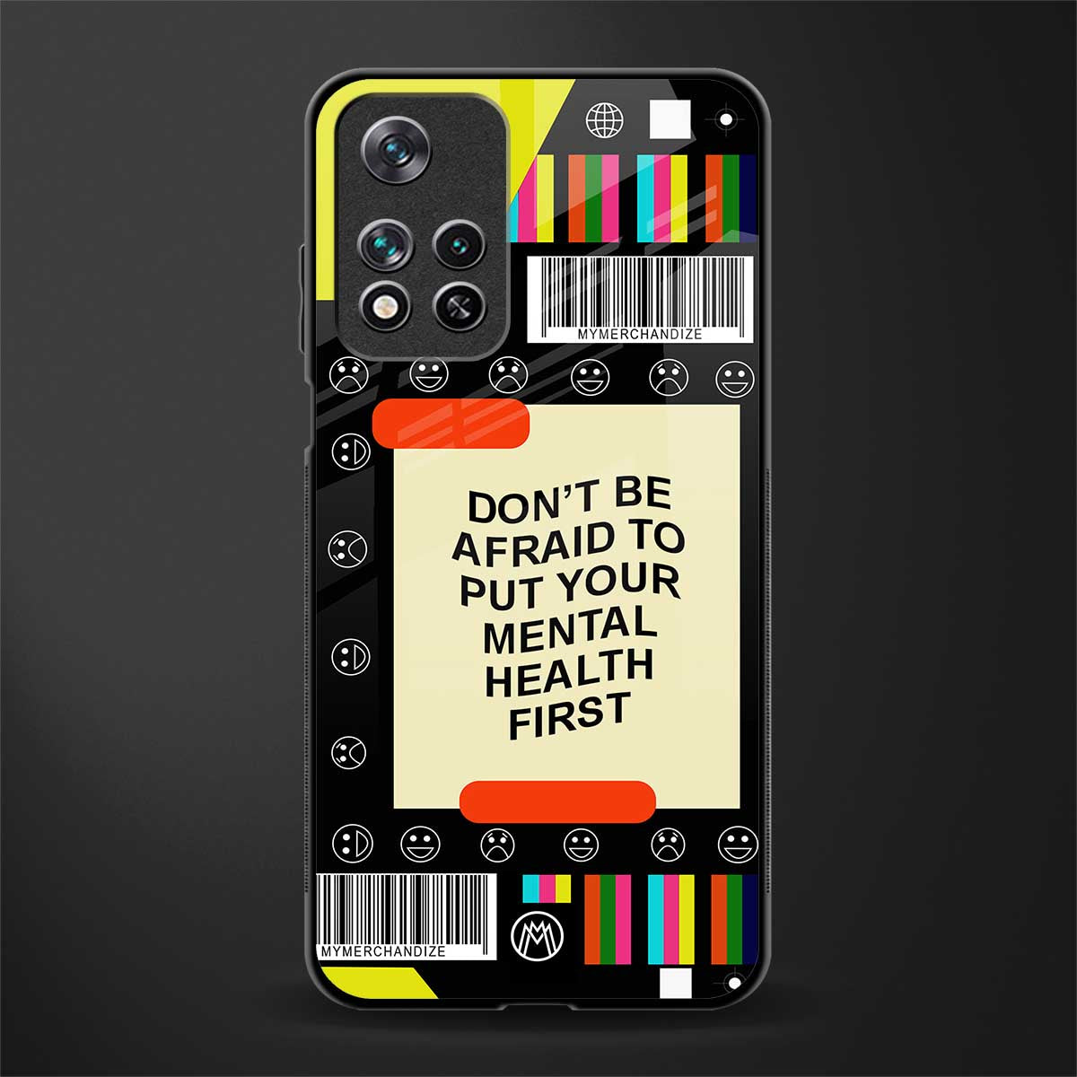 mental health glass case for poco m4 pro 5g image