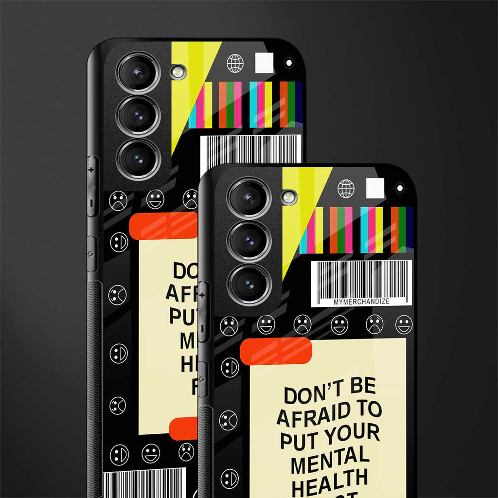 mental health glass case for samsung galaxy s21 fe 5g image-2