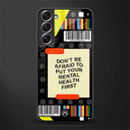 mental health glass case for samsung galaxy s21 fe 5g image