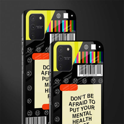 mental health glass case for samsung galaxy a91 image-2