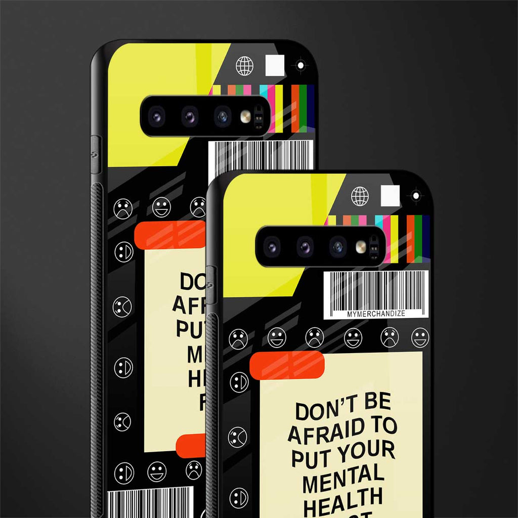 mental health glass case for samsung galaxy s10 plus image-2