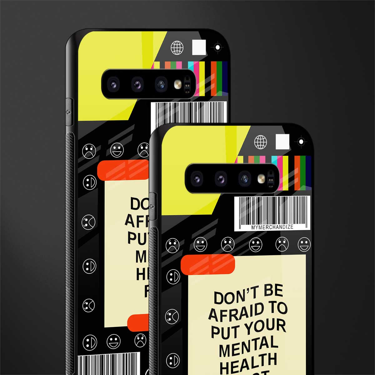 mental health glass case for samsung galaxy s10 plus image-2