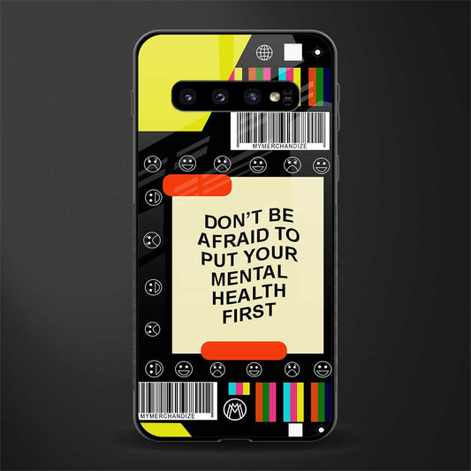 mental health glass case for samsung galaxy s10 image