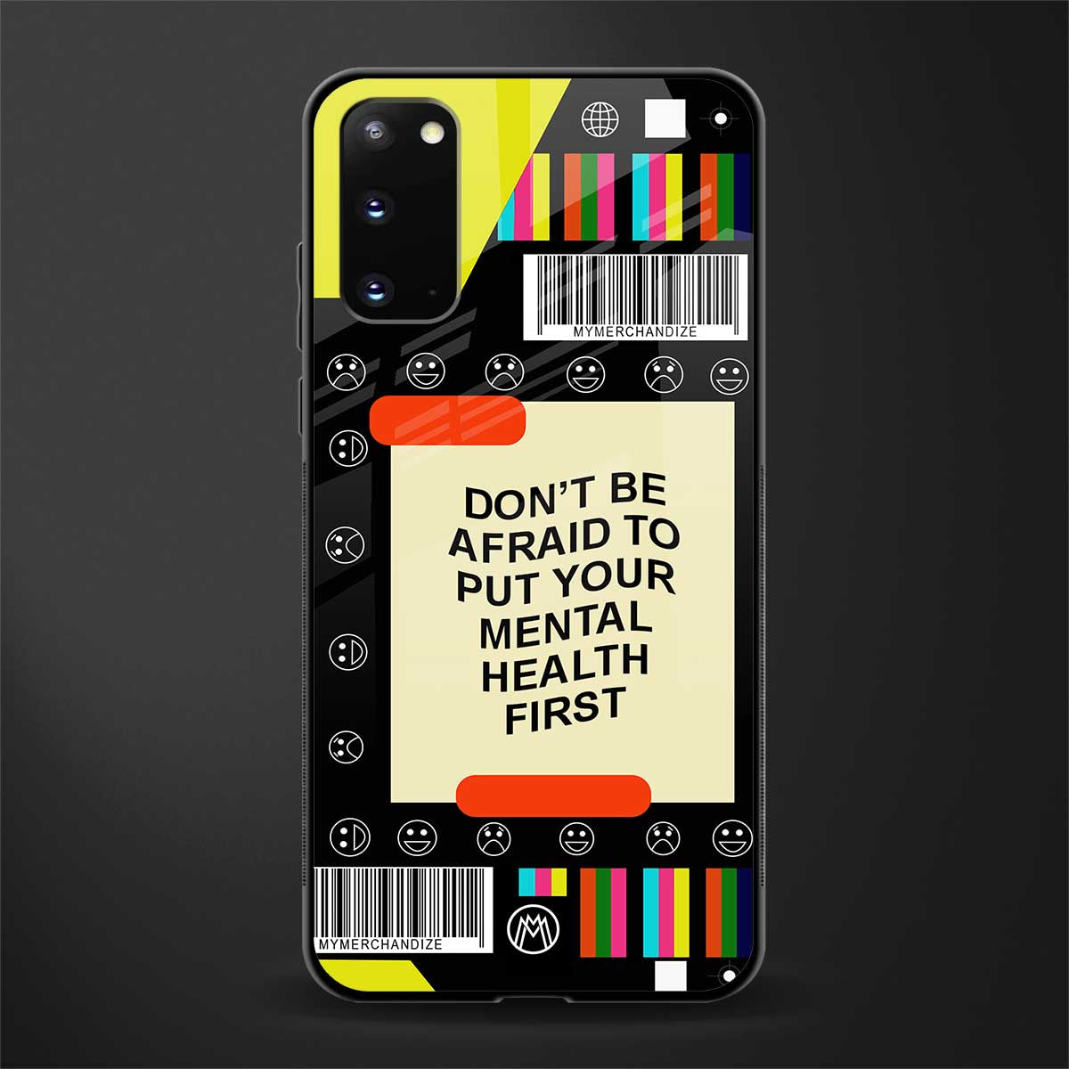 mental health glass case for samsung galaxy s20 image