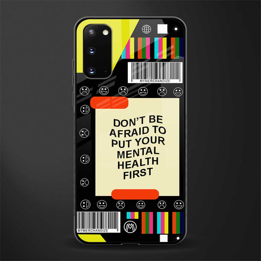 mental health glass case for samsung galaxy s20 image