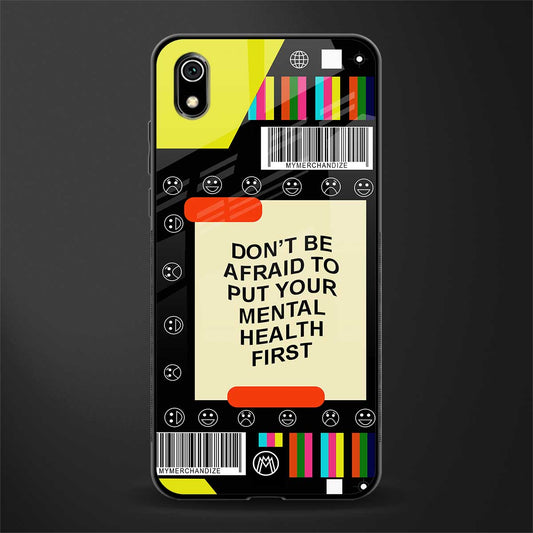 mental health glass case for redmi 7a image