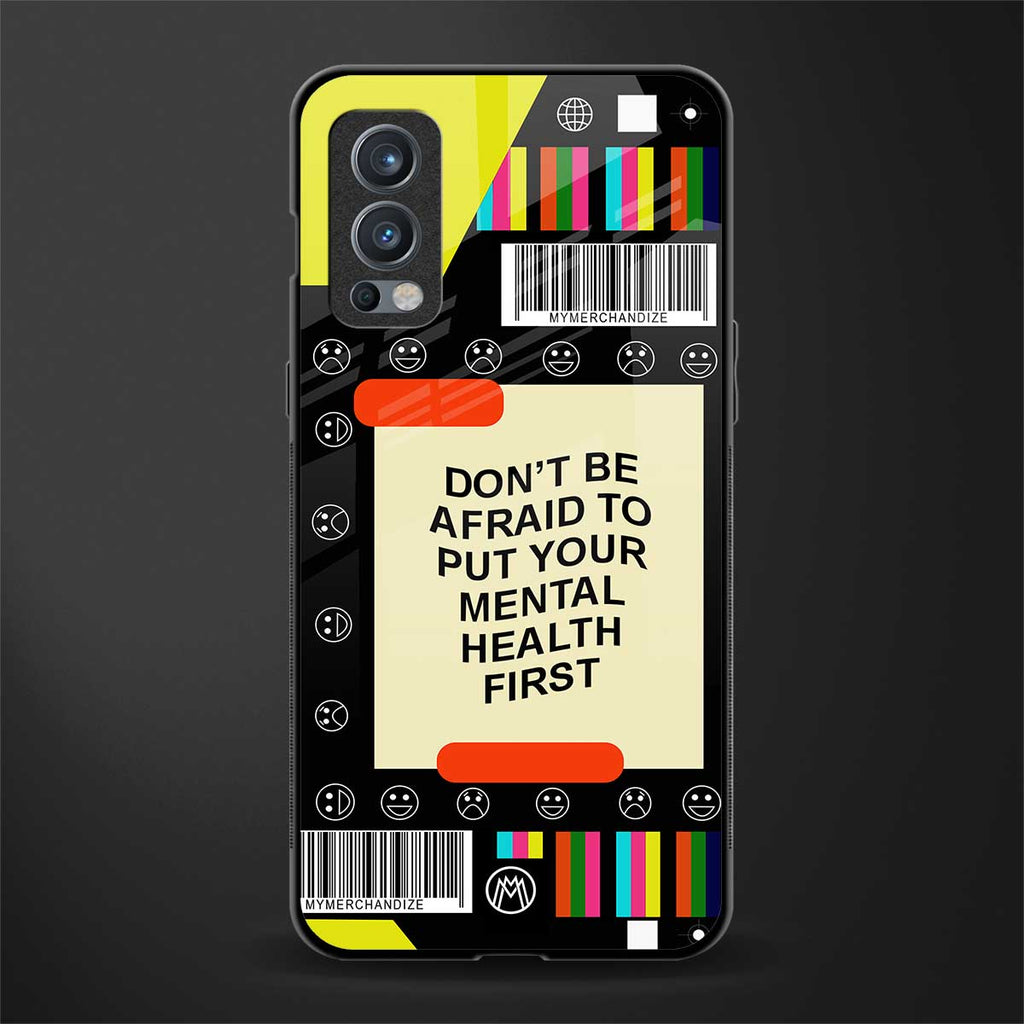 mental health glass case for oneplus nord 2 5g image