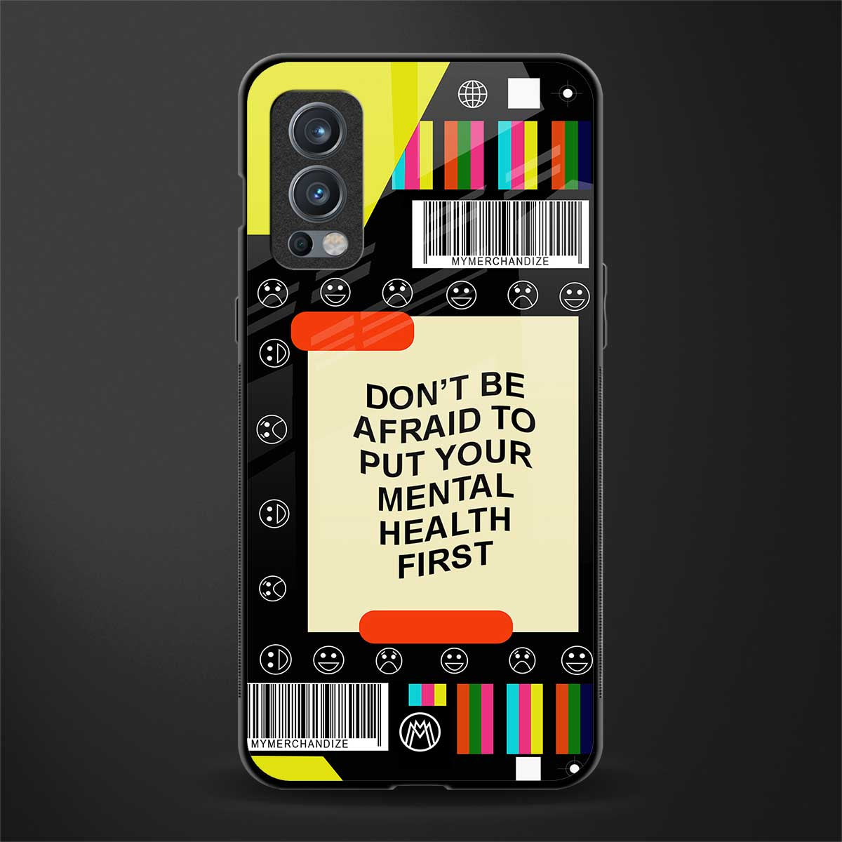 mental health glass case for oneplus nord 2 5g image