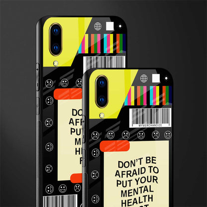 mental health glass case for vivo v11 pro image-2