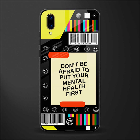 mental health glass case for vivo v11 pro image