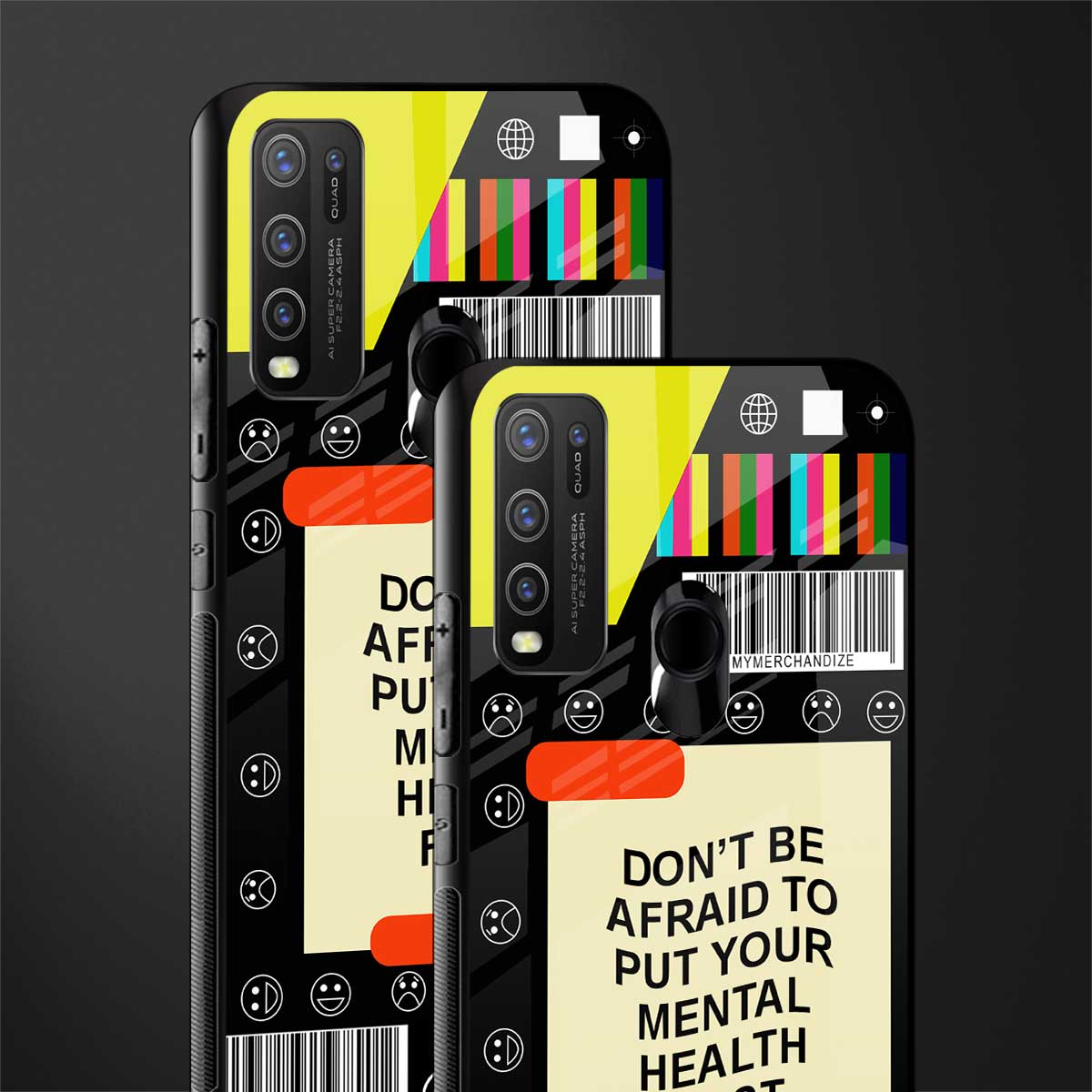 mental health glass case for vivo y50 image-2