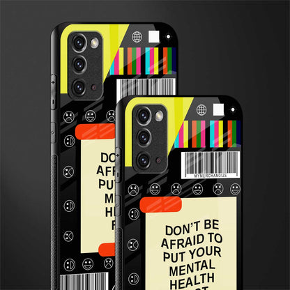 mental health glass case for samsung galaxy note 20 image-2