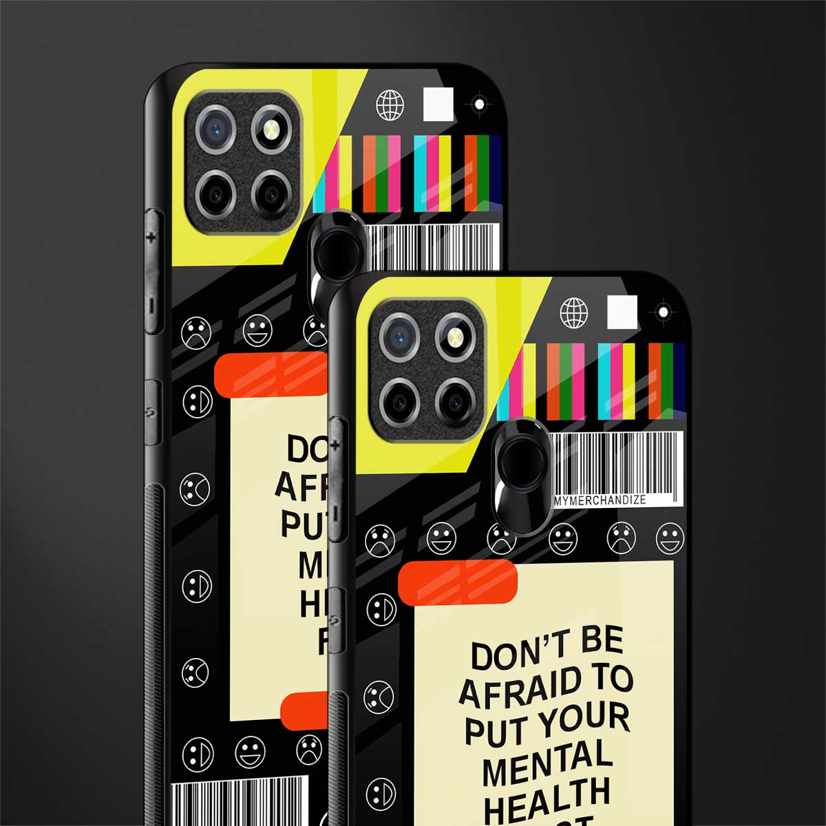 mental health glass case for realme narzo 20 image-2